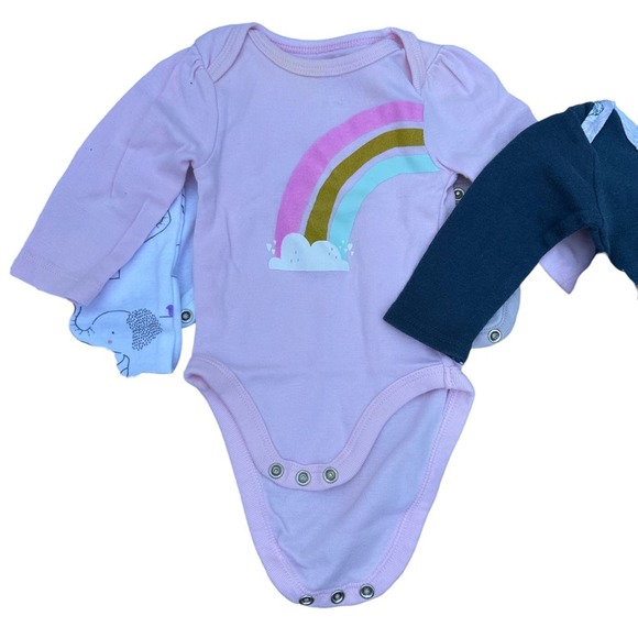 Carters Baby Clothes Bundle 0-3 Months Onsies Unisex - Picture 3 of 10